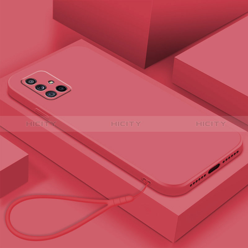 Funda Silicona Ultrafina Goma 360 Grados Carcasa S02 para Samsung Galaxy A71 4G A715 Rojo