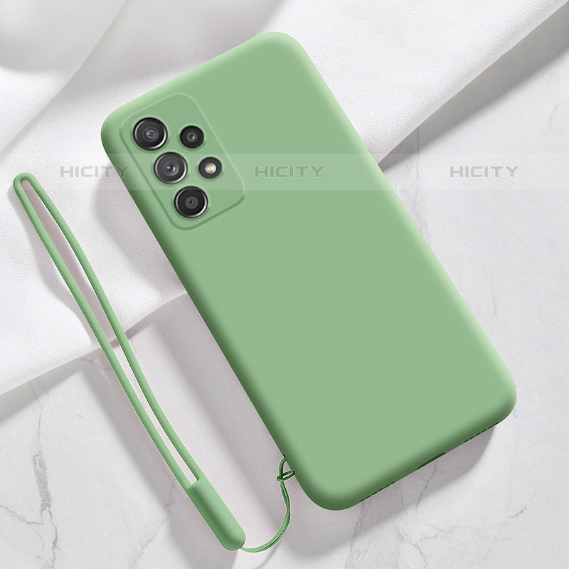 Funda Silicona Ultrafina Goma 360 Grados Carcasa S02 para Samsung Galaxy M32 5G Menta Verde