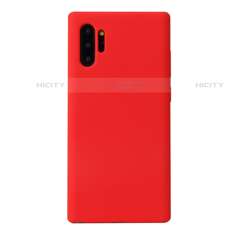 Funda Silicona Ultrafina Goma 360 Grados Carcasa S02 para Samsung Galaxy Note 10 Plus 5G Rojo