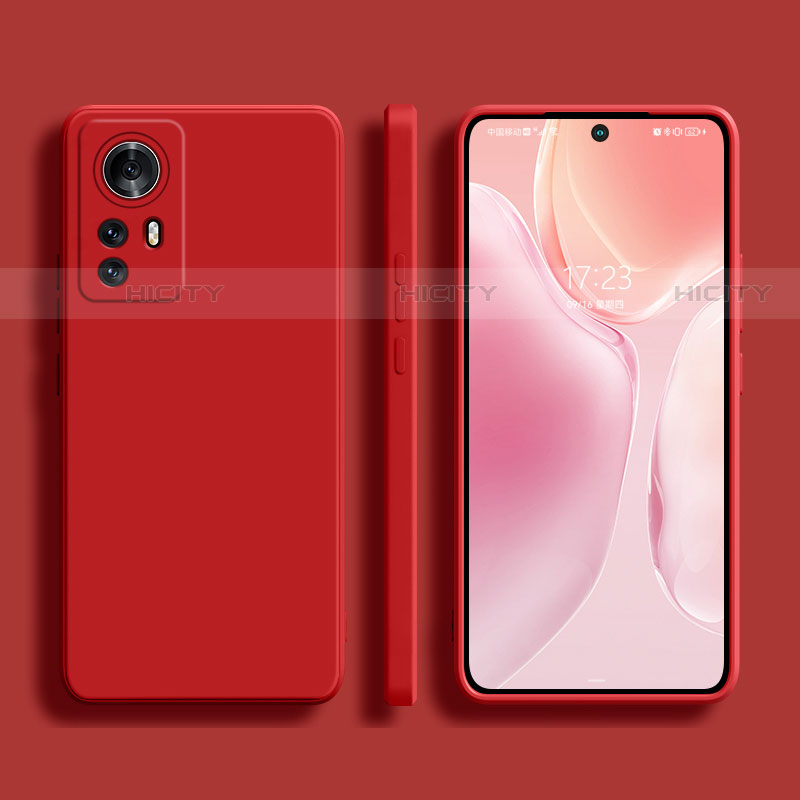 Funda Silicona Ultrafina Goma 360 Grados Carcasa S02 para Xiaomi Mi 12 Pro 5G Rojo