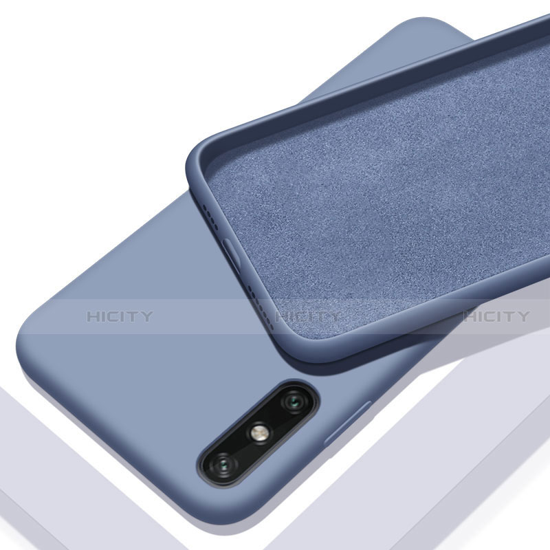 Funda Silicona Ultrafina Goma 360 Grados Carcasa S03 para Huawei Enjoy 10e Gris