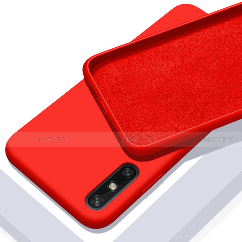 Funda Silicona Ultrafina Goma 360 Grados Carcasa S03 para Huawei Enjoy 10e Rojo