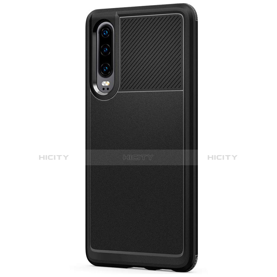 Funda Silicona Ultrafina Goma 360 Grados Carcasa S03 para Huawei P30 Negro