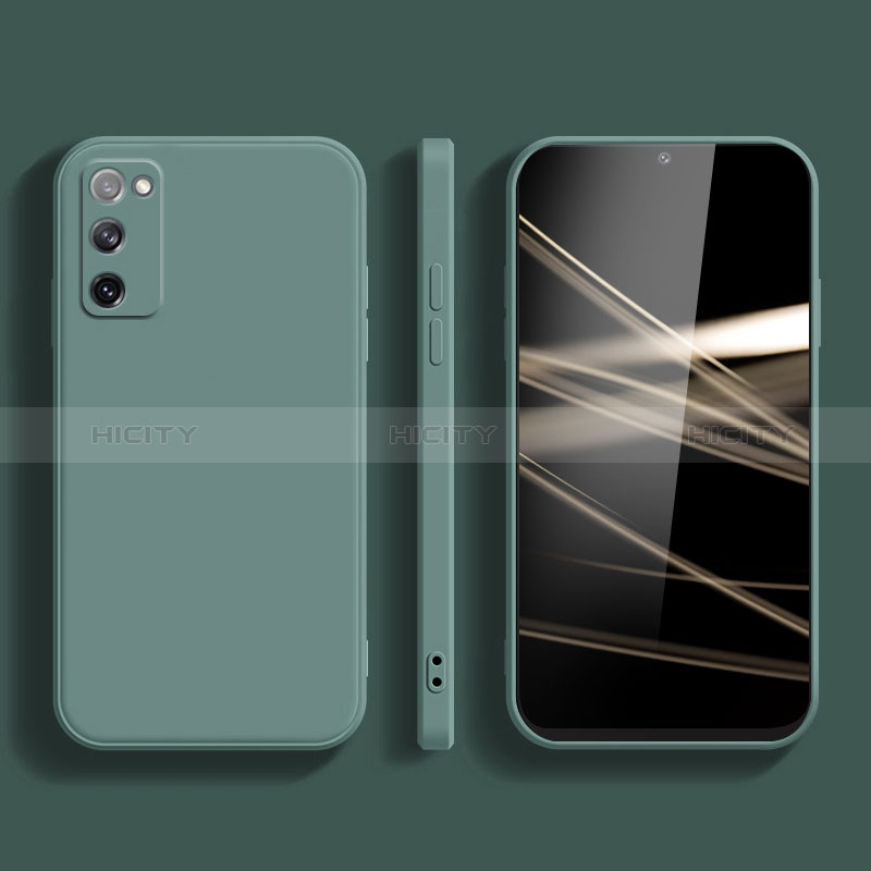 Funda Silicona Ultrafina Goma 360 Grados Carcasa S03 para Samsung Galaxy S20 FE (2022) 5G Verde Noche