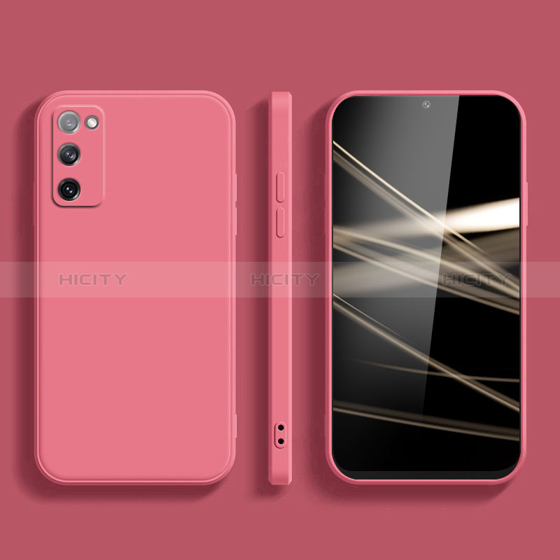 Funda Silicona Ultrafina Goma 360 Grados Carcasa S03 para Samsung Galaxy S20 Lite 5G Rosa Roja