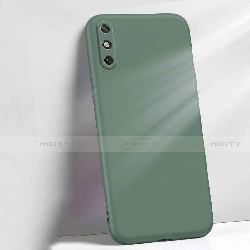 Funda Silicona Ultrafina Goma 360 Grados Carcasa S04 para Huawei Enjoy 10e Verde