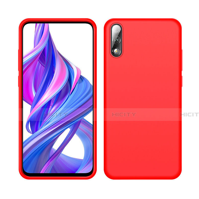 Funda Silicona Ultrafina Goma 360 Grados Carcasa S04 para Huawei Honor 9X Rojo