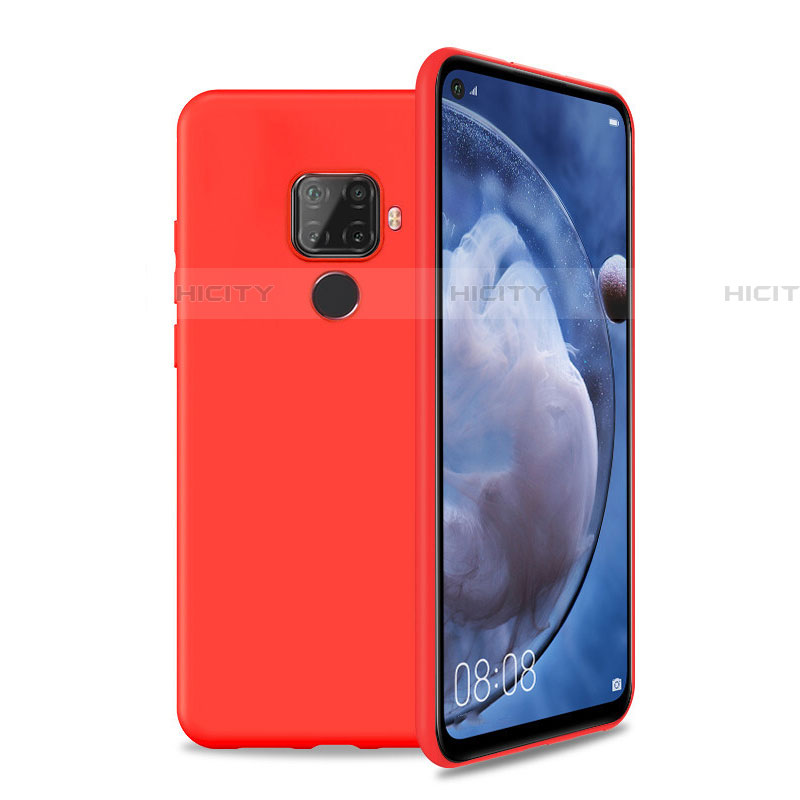 Funda Silicona Ultrafina Goma 360 Grados Carcasa S04 para Huawei Mate 30 Lite Rojo