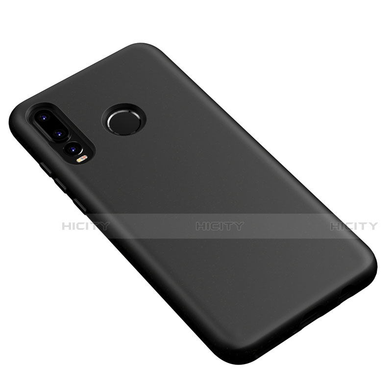 Funda Silicona Ultrafina Goma 360 Grados Carcasa S04 para Huawei P30 Lite New Edition Negro