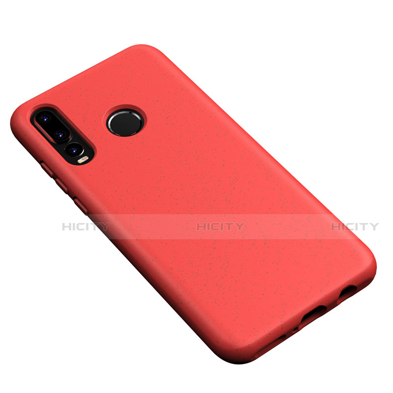 Funda Silicona Ultrafina Goma 360 Grados Carcasa S04 para Huawei P30 Lite New Edition Rojo
