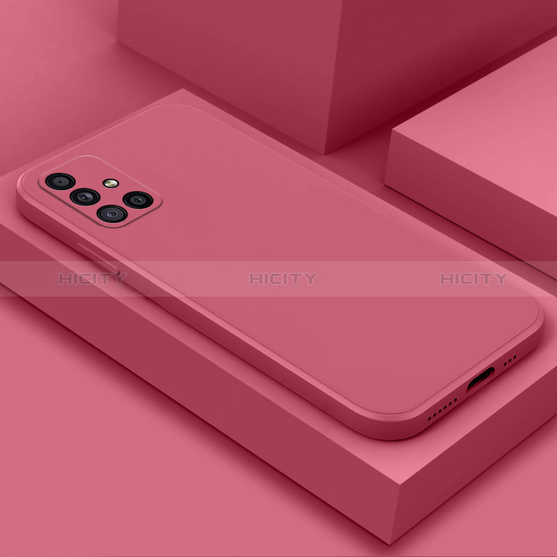 Funda Silicona Ultrafina Goma 360 Grados Carcasa S04 para Samsung Galaxy A51 5G Rosa Roja