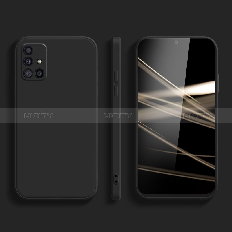 Funda Silicona Ultrafina Goma 360 Grados Carcasa S04 para Samsung Galaxy M51 Negro