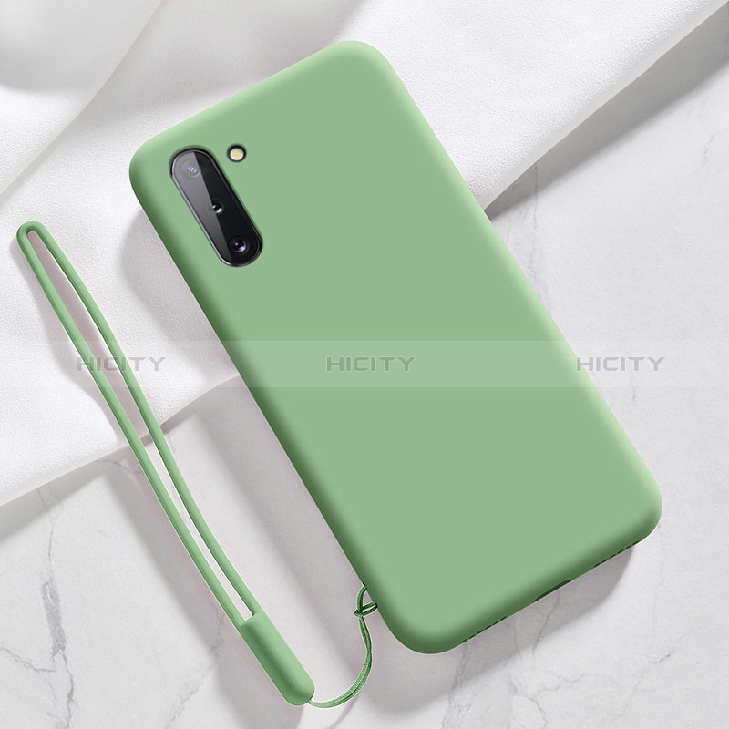 Funda Silicona Ultrafina Goma 360 Grados Carcasa S04 para Samsung Galaxy Note 10 5G Verde