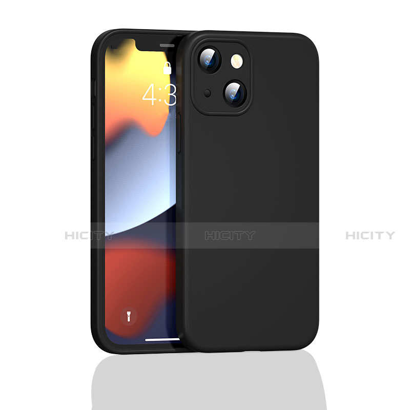 Funda Silicona Ultrafina Goma 360 Grados Carcasa S05 para Apple iPhone 13 Negro