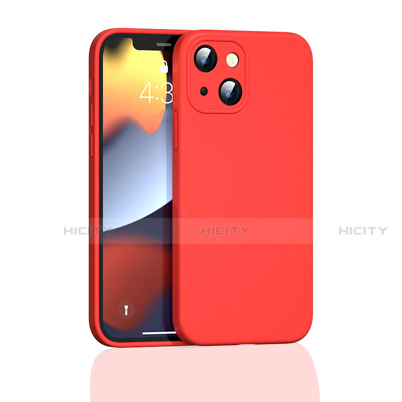 Funda Silicona Ultrafina Goma 360 Grados Carcasa S05 para Apple iPhone 13 Rojo