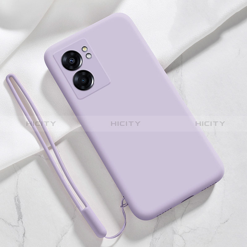 Funda Silicona Ultrafina Goma 360 Grados Carcasa S05 para Oppo A56S 5G Purpura Claro