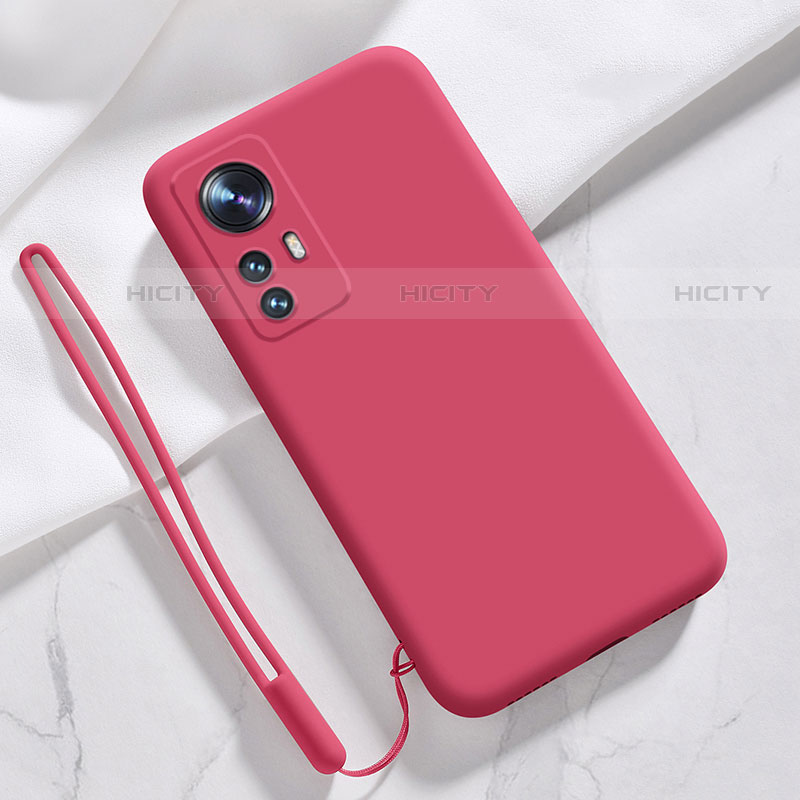 Funda Silicona Ultrafina Goma 360 Grados Carcasa S07 para Xiaomi Mi 12 Pro 5G Rojo