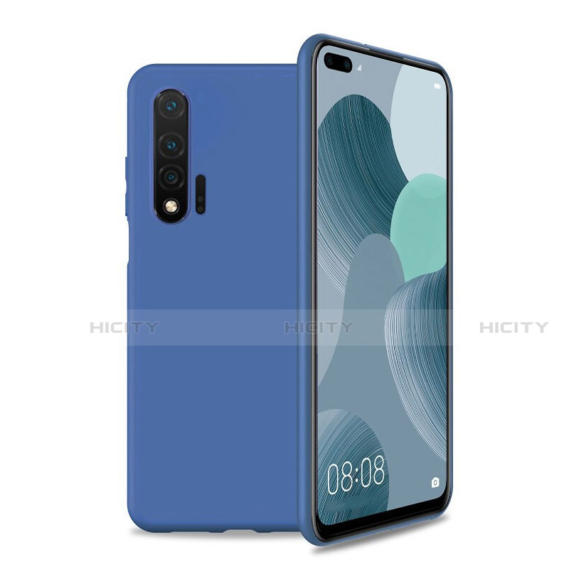 Funda Silicona Ultrafina Goma 360 Grados Carcasa T01 para Huawei Nova 6 5G Azul