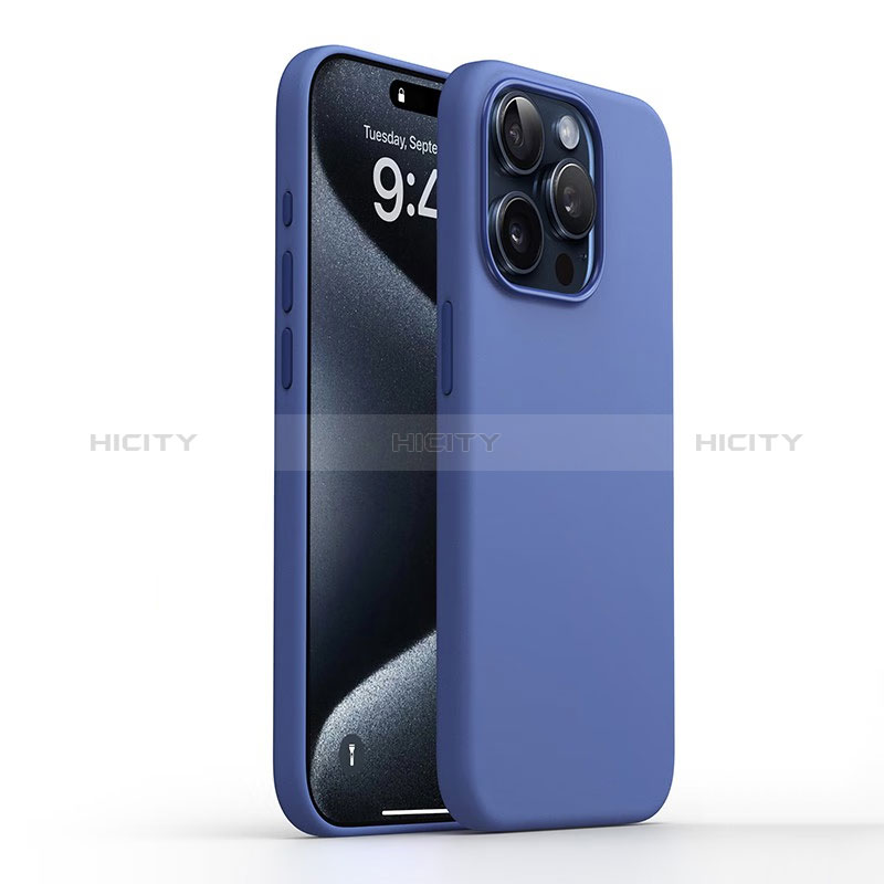 Funda Silicona Ultrafina Goma 360 Grados Carcasa YK1 para Apple iPhone 13 Pro Max Azul