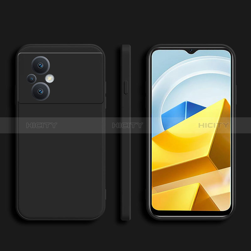 Funda Silicona Ultrafina Goma 360 Grados Carcasa YK1 para Xiaomi Poco M5 4G Negro