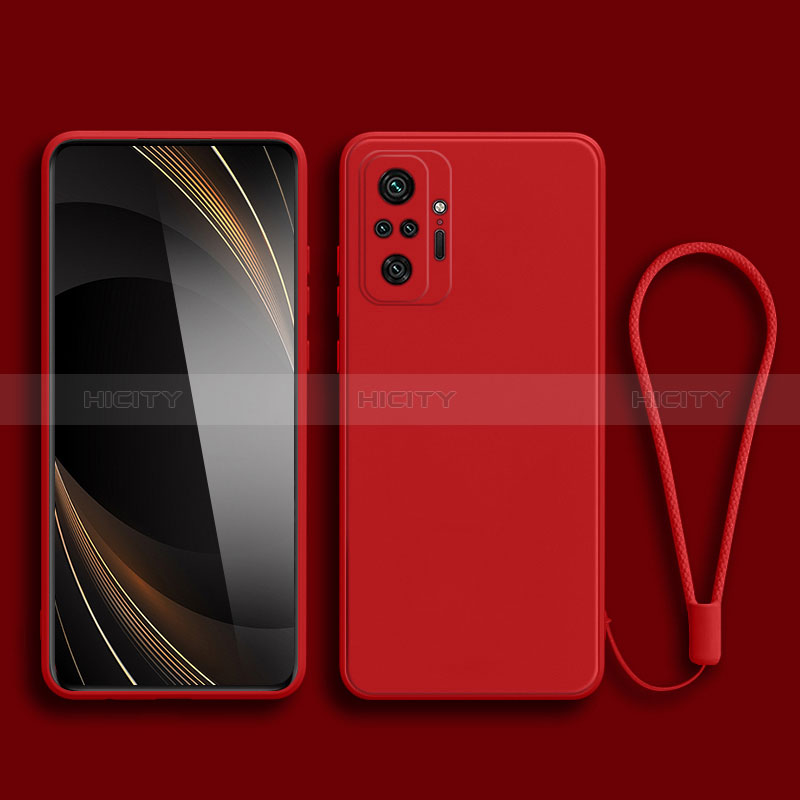Funda Silicona Ultrafina Goma 360 Grados Carcasa YK2 para Xiaomi Redmi Note 10 4G Rojo