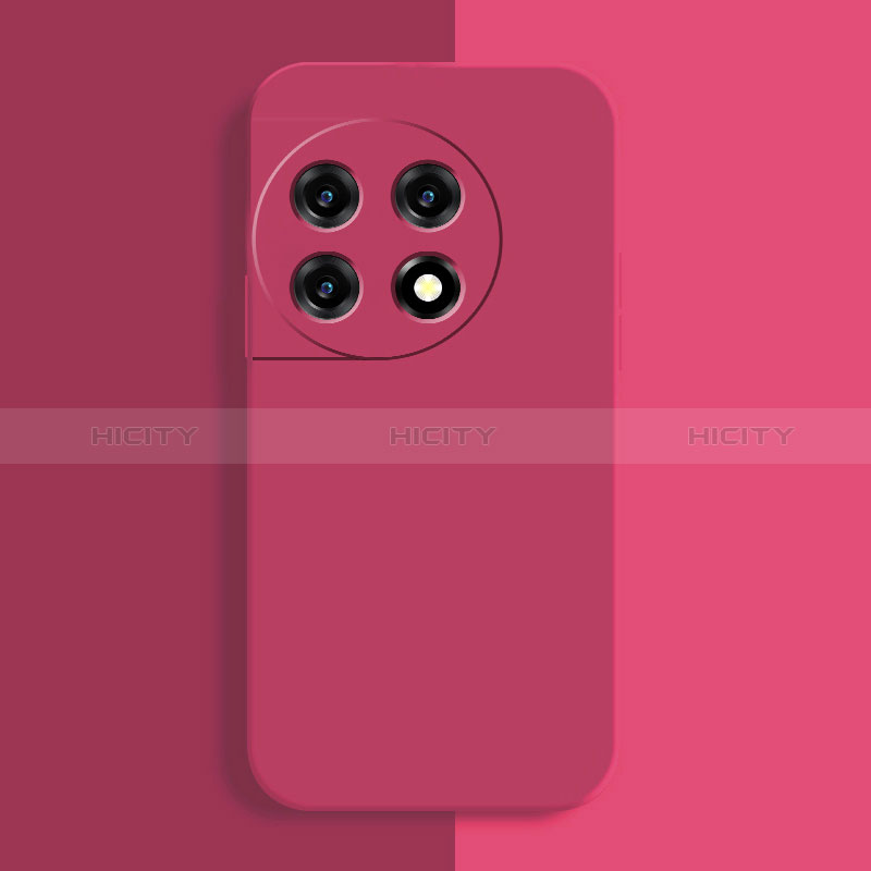 Funda Silicona Ultrafina Goma 360 Grados Carcasa YK3 para OnePlus Ace 2 Pro 5G Rosa Roja
