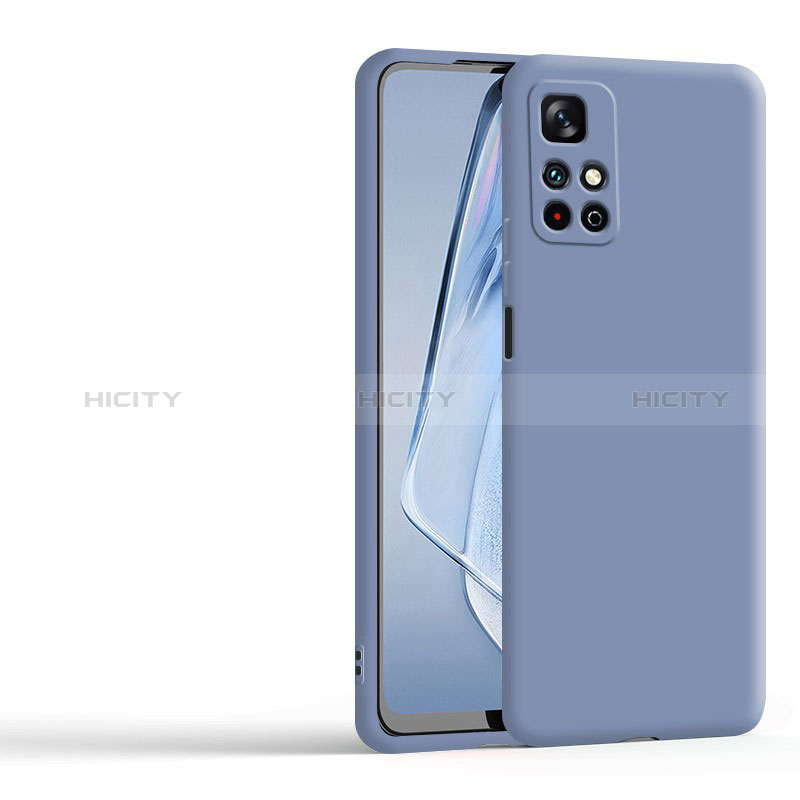 Funda Silicona Ultrafina Goma 360 Grados Carcasa YK3 para Xiaomi Redmi Note 11 4G (2022) Gris Lavanda