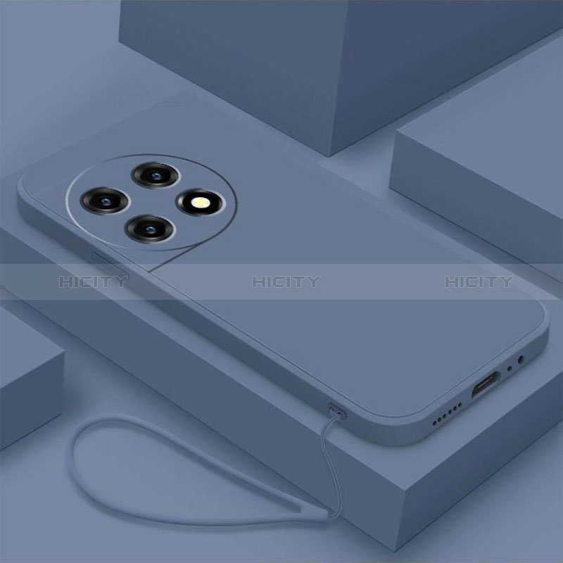 Funda Silicona Ultrafina Goma 360 Grados Carcasa YK4 para OnePlus 11 5G Gris Lavanda