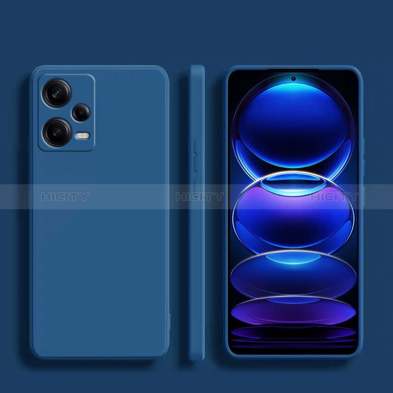 Funda Silicona Ultrafina Goma 360 Grados Carcasa YK5 para Xiaomi Redmi Note 12 Pro 5G Azul