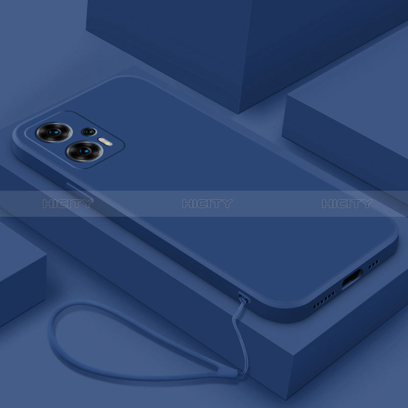 Funda Silicona Ultrafina Goma 360 Grados Carcasa YK8 para Xiaomi Redmi Note 11T Pro+ Plus 5G Azul