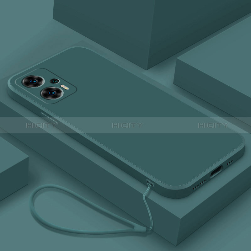 Funda Silicona Ultrafina Goma 360 Grados Carcasa YK8 para Xiaomi Redmi Note 11T Pro+ Plus 5G Verde Noche
