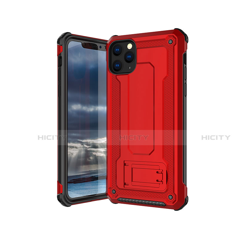 Funda Silicona Ultrafina Goma 360 Grados Carcasa Z01 para Apple iPhone 11 Pro Max Rojo