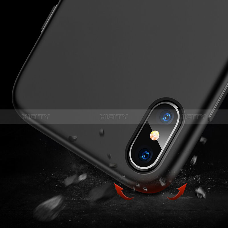 Funda Silicona Ultrafina Goma 360 Grados M02 para Apple iPhone Xs Max Negro