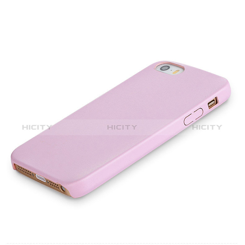 Funda Silicona Ultrafina Goma 360 Grados para Apple iPhone 5S Rosa