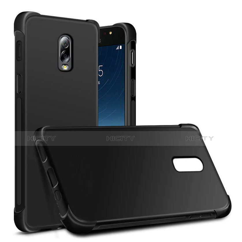 Funda Silicona Ultrafina Goma 360 Grados para Samsung Galaxy C8 C710F Negro