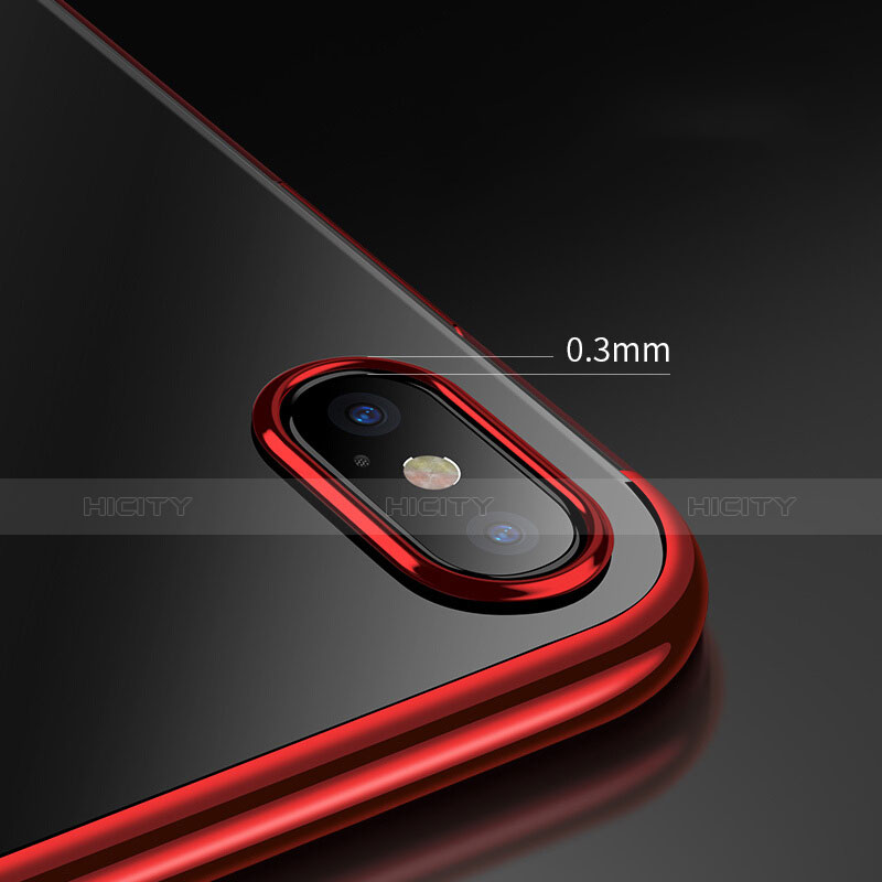 Funda Silicona Ultrafina Goma 360 Grados R02 para Apple iPhone Xs Rojo