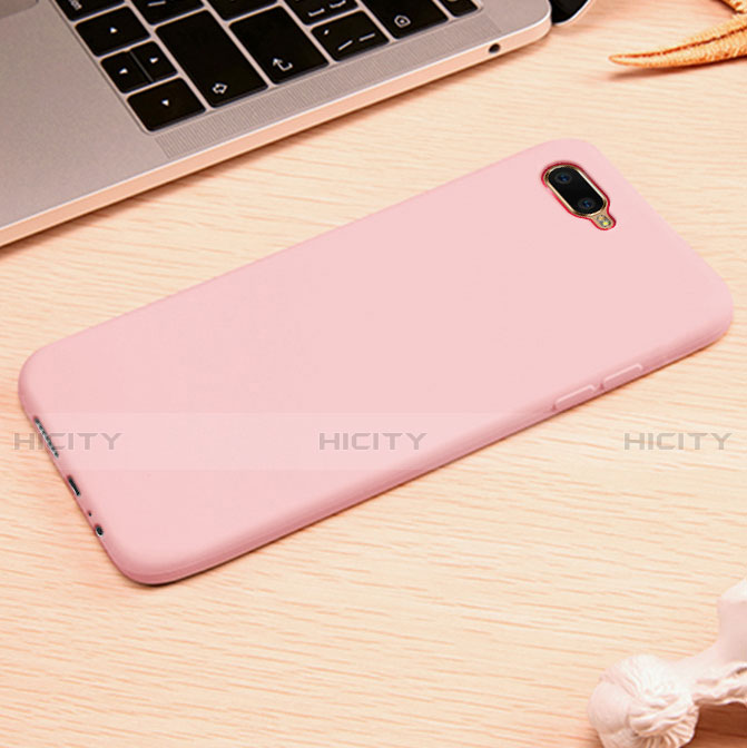 Funda Silicona Ultrafina Goma Carcasa A01 para Oppo RX17 Neo Rosa