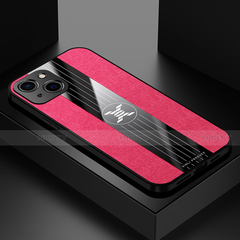 Funda Silicona Ultrafina Goma Carcasa A04 para Apple iPhone 13 Mini Rojo