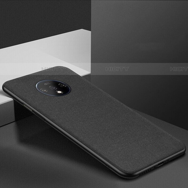 Funda Silicona Ultrafina Goma Carcasa C01 para OnePlus 7T Negro