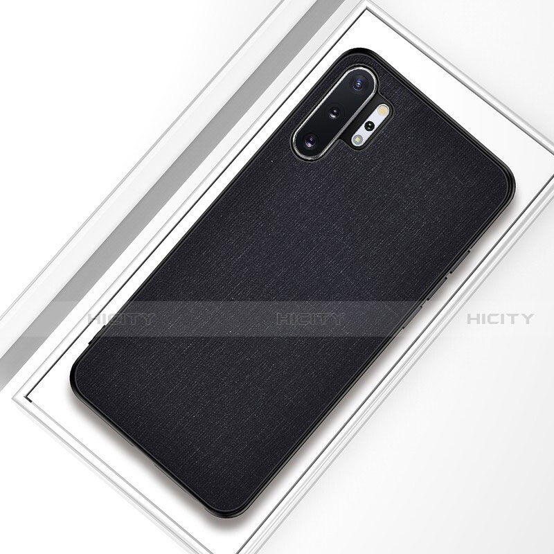 Funda Silicona Ultrafina Goma Carcasa C01 para Samsung Galaxy Note 10 Plus 5G Negro