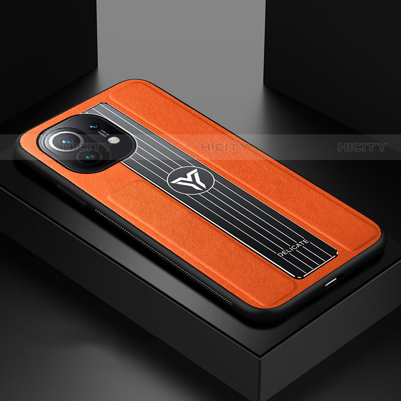 Funda Silicona Ultrafina Goma Carcasa C01 para Xiaomi Mi 11 5G Naranja
