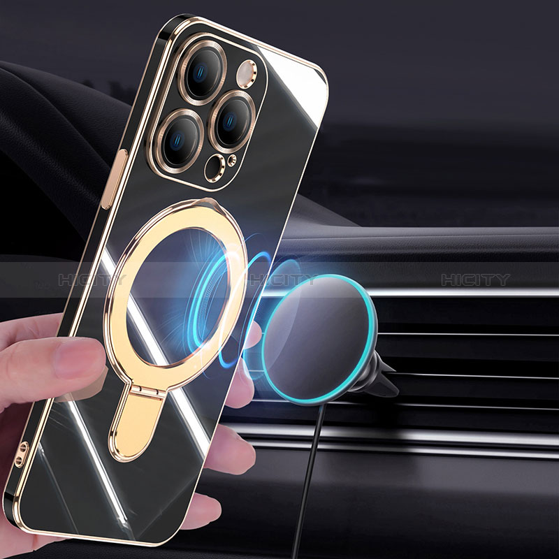 Funda Silicona Ultrafina Goma Carcasa con Mag-Safe Magnetic C01 para Apple iPhone 12 Pro Max