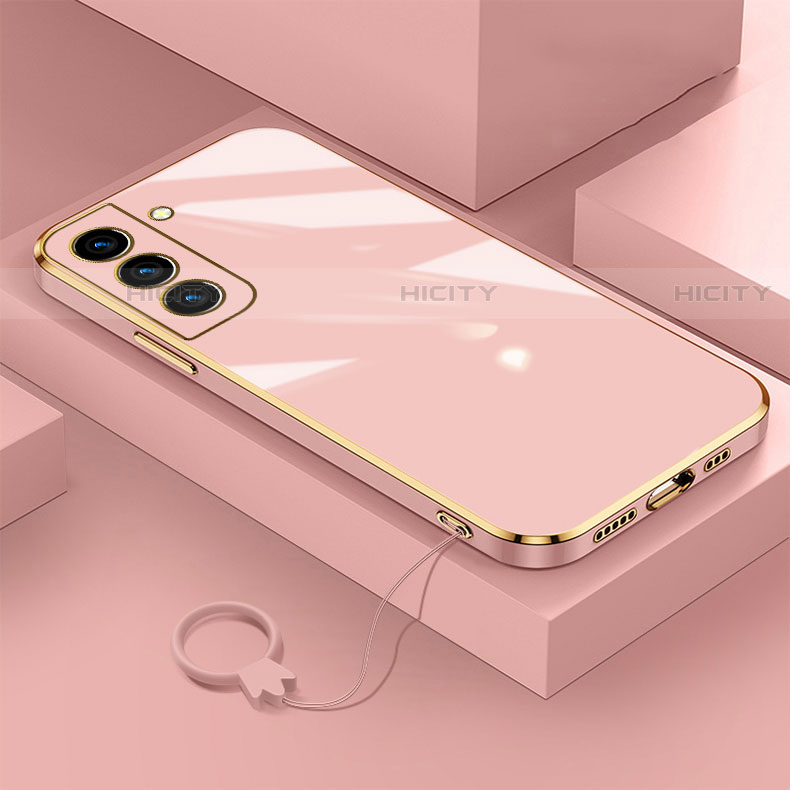 Funda Silicona Ultrafina Goma Carcasa M01 para Samsung Galaxy S21 Plus 5G Oro Rosa