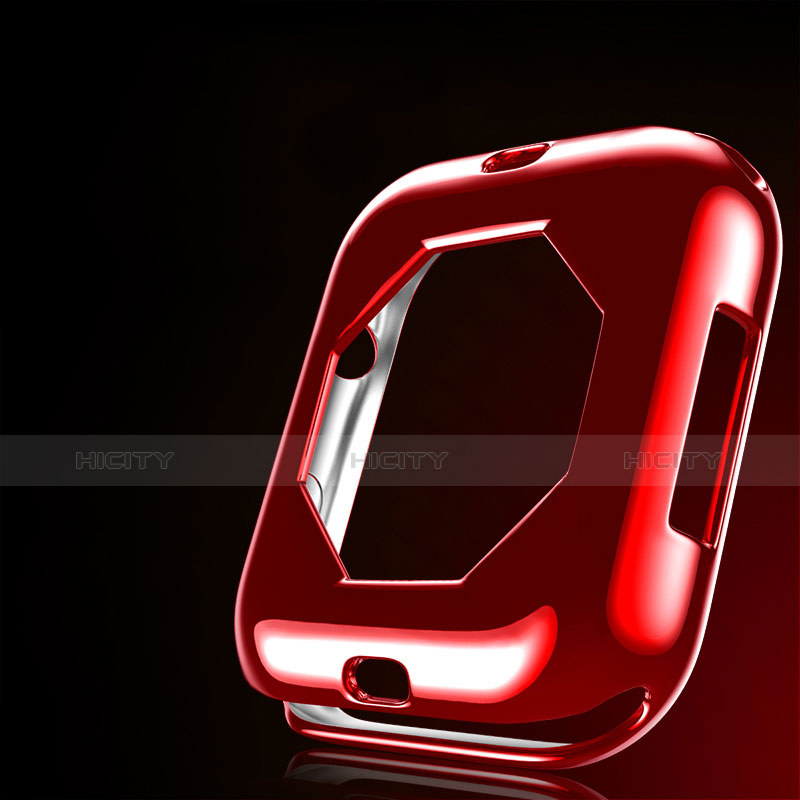 Funda Silicona Ultrafina Goma Carcasa S01 para Apple iWatch 4 40mm Rojo