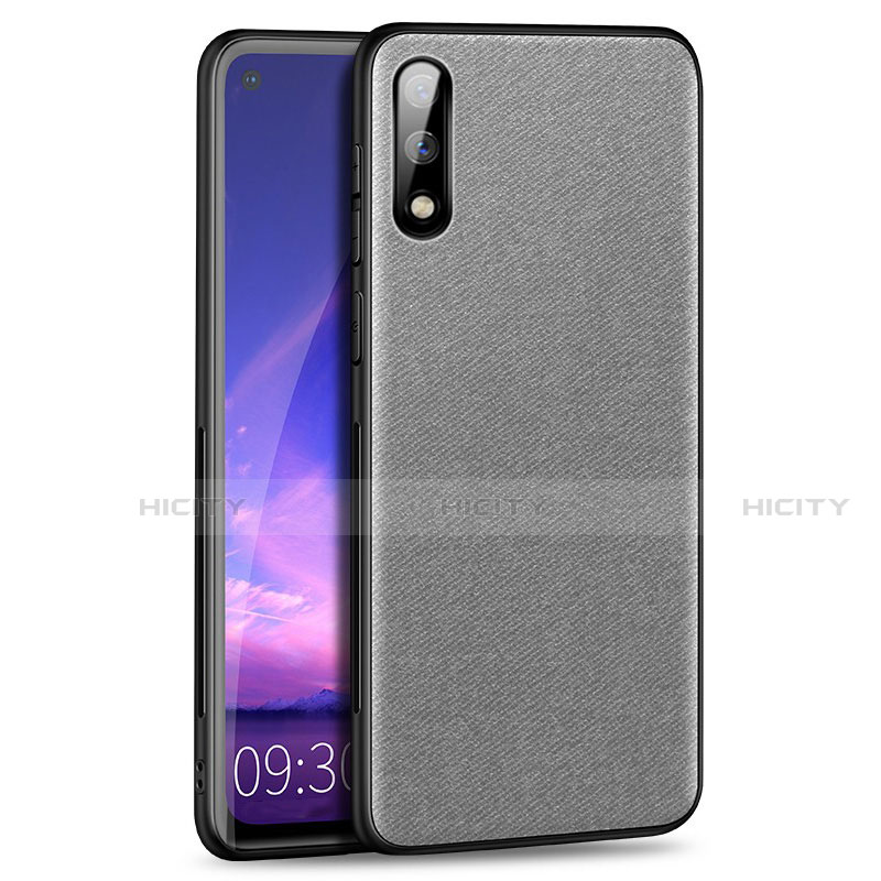 Funda Silicona Ultrafina Goma Carcasa S01 para Huawei Enjoy 10 Gris