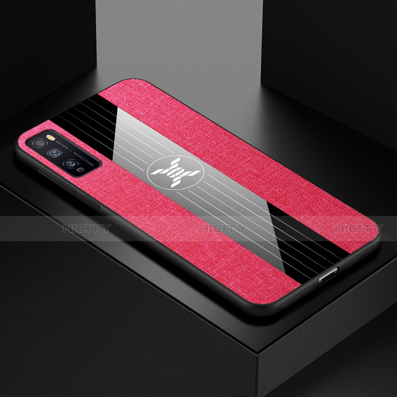 Funda Silicona Ultrafina Goma Carcasa S01 para Huawei Enjoy 20 Pro 5G Rosa Roja