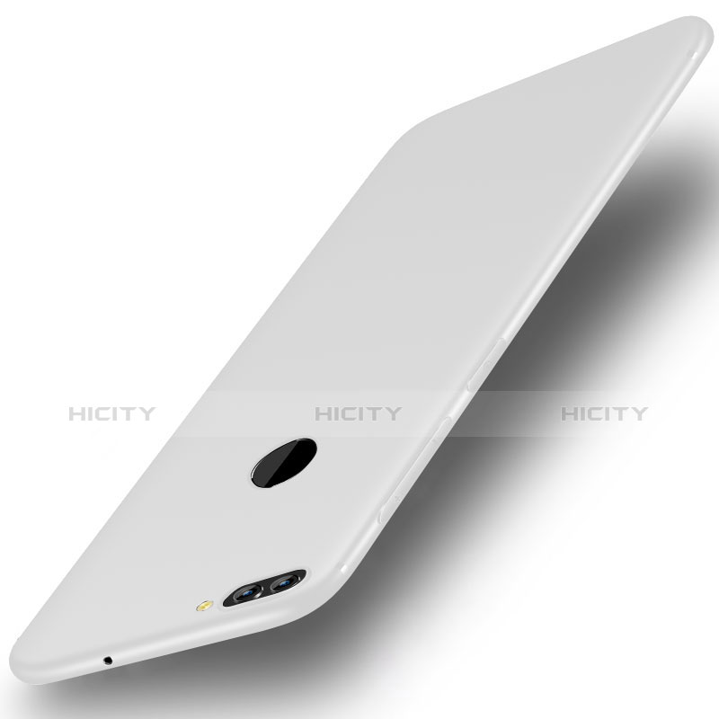 Funda Silicona Ultrafina Goma Carcasa S01 para Huawei Enjoy 8 Plus Blanco