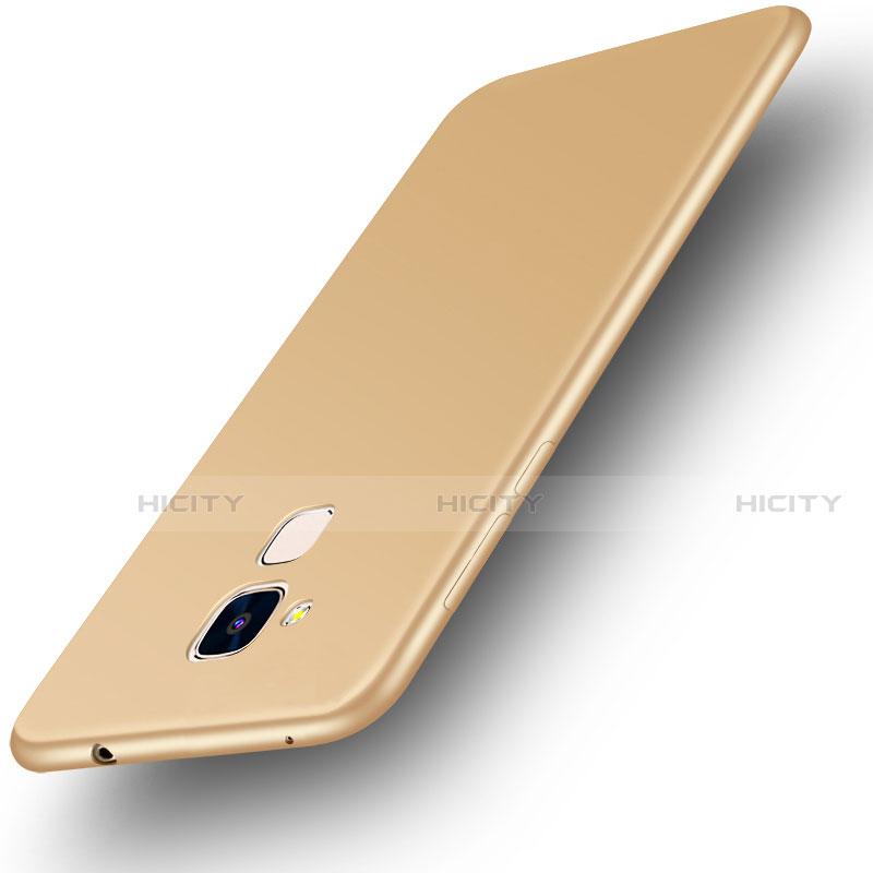 Funda Silicona Ultrafina Goma Carcasa S01 para Huawei Honor 5C Oro