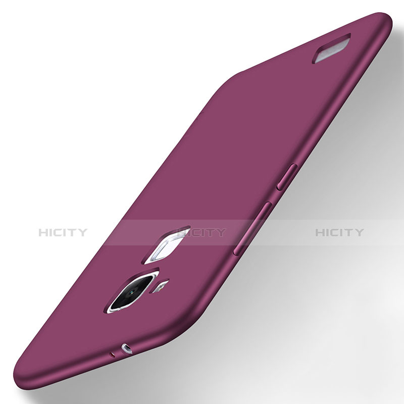 Funda Silicona Ultrafina Goma Carcasa S01 para Huawei Mate 7 Morado