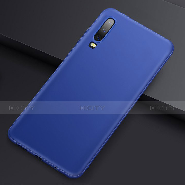 Funda Silicona Ultrafina Goma Carcasa S01 para Huawei P30 Azul